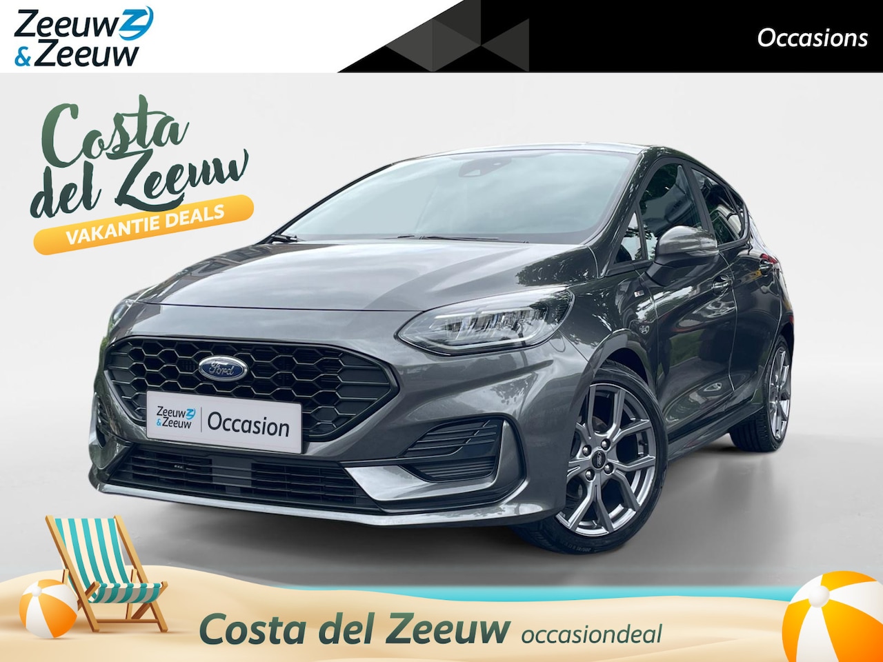 Ford Fiesta - 1.0 EcoBoost Hybrid ST-Line Automaat | Adaptieve Cruise Control | Winter Pack | Led Koplam - AutoWereld.nl