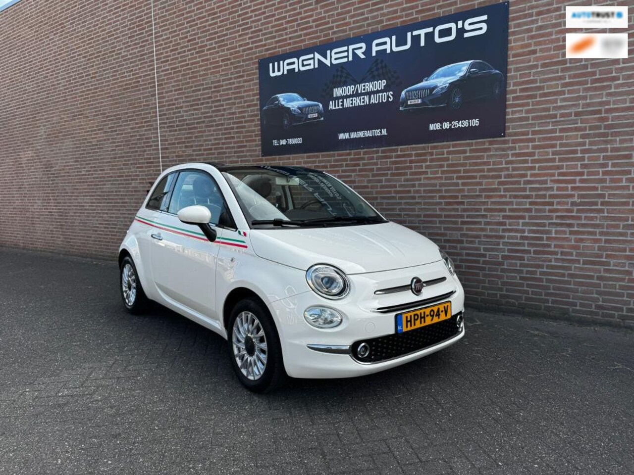 Fiat 500 C - 1.2 Lounge Cabrio Cruise control Airco PDC - AutoWereld.nl