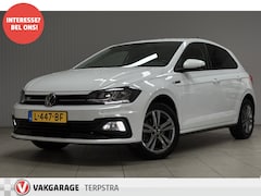 Volkswagen Polo - 1.0 TSI R-Line/ 111pk/ Automaat/ Trekhaak/ 16'' LMV/ Apple + Android/ DAB+/ Sportstoelen/