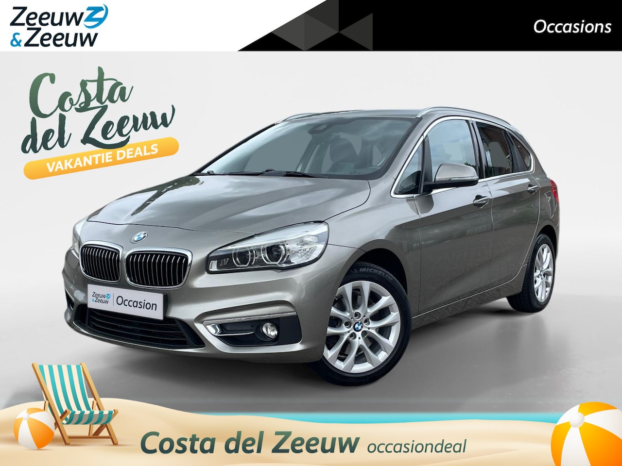BMW 2-serie Active Tourer - 220i Luxury | Navigatie | Adaptieve Cruise Control | Led Koplampen | Lederen bekleding | H - AutoWereld.nl
