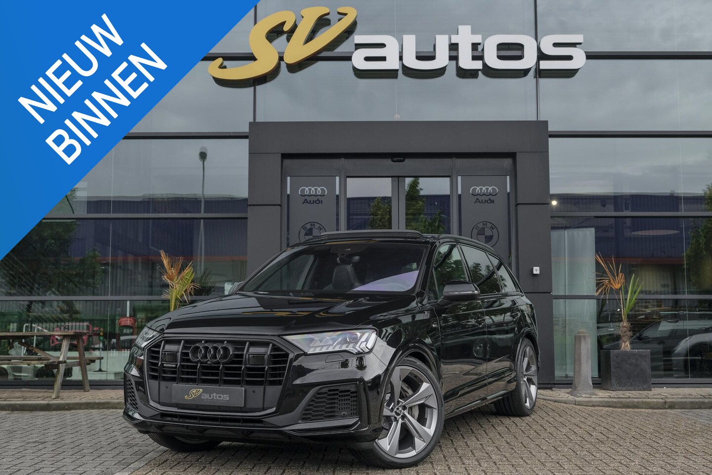 Audi Q7 - 55 TFSIe 380pk Quattro Panoramadak Luchtvering RS-Leder ACC BlackOptic VirtualCockpit Navi - AutoWereld.nl