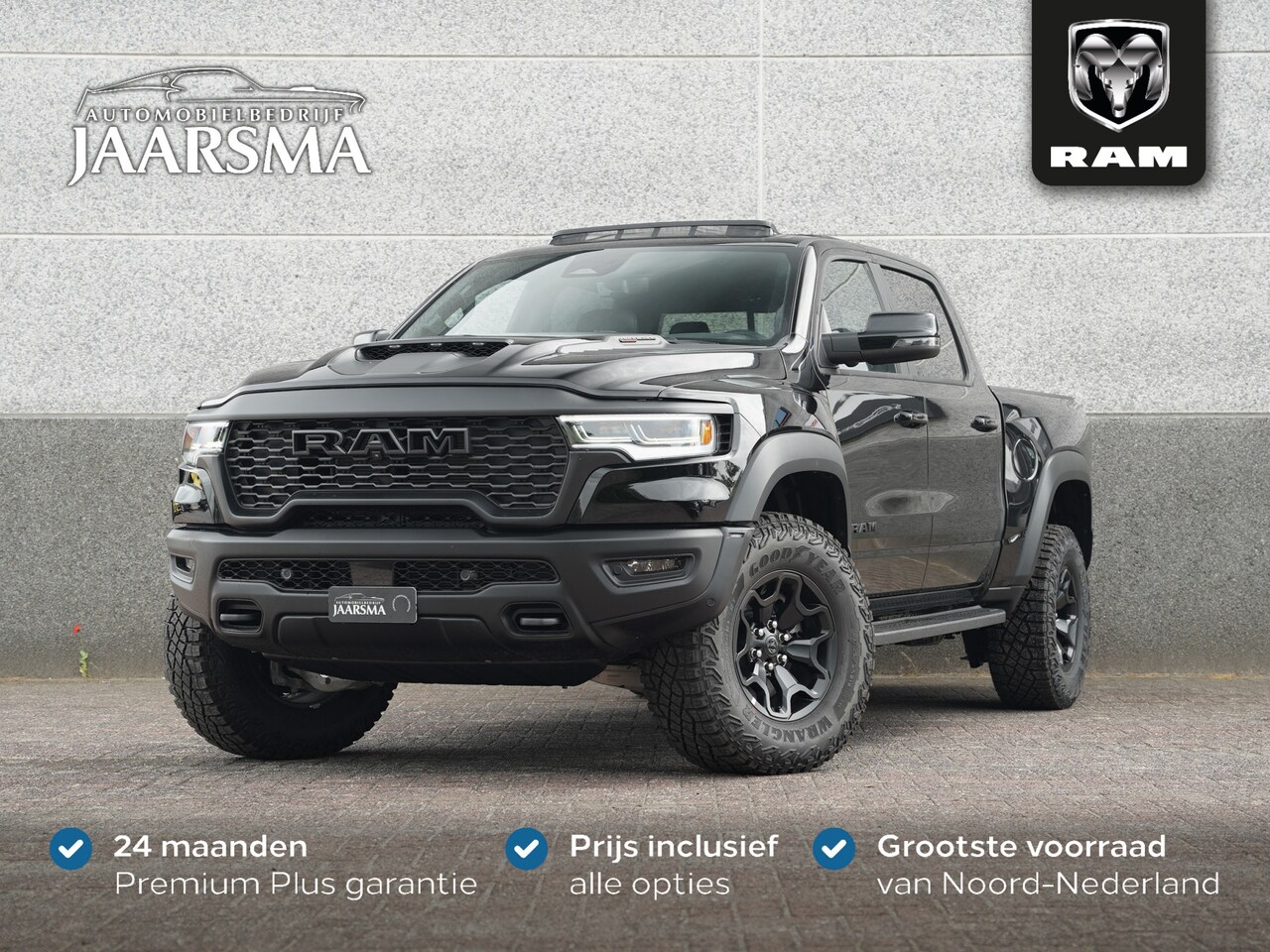 Dodge Ram 1500 - RHO Hurricane High Output Twin Turbo 540pk CrewCab |BPM vrij! |14.4 inch scherm |Passenger - AutoWereld.nl