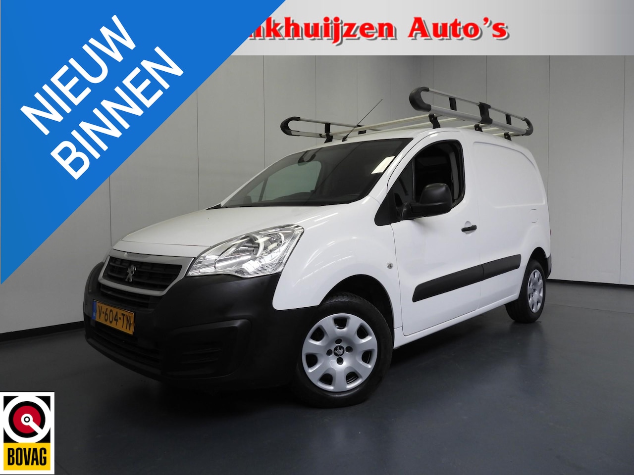 Peugeot Partner - 120 1.6 BlueHDi 75 L1 Profit+ AIRCO/SCHUIFDEUR/TREKHAAK/IMPERIAAL! - AutoWereld.nl