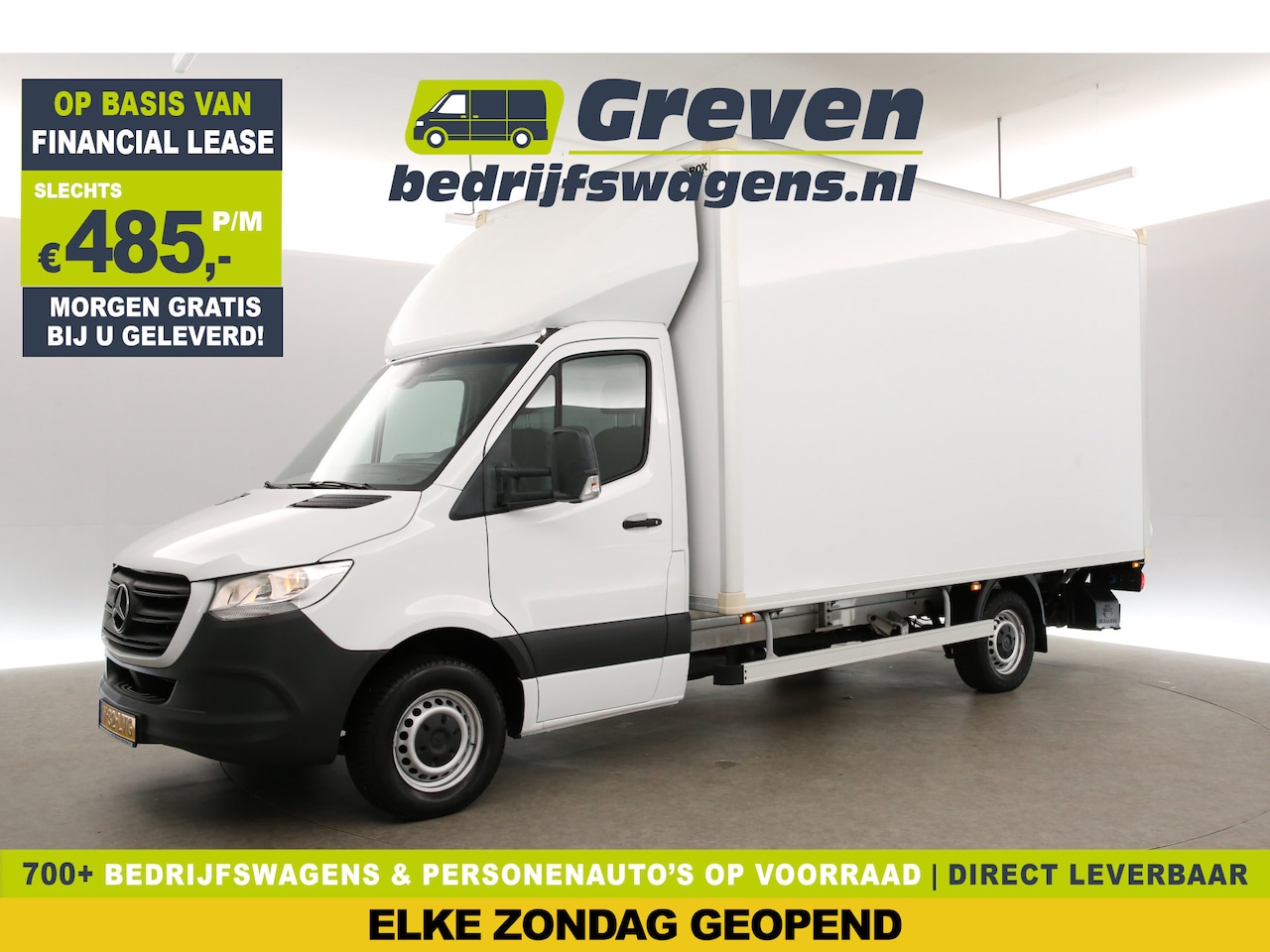 Mercedes-Benz Sprinter - 2.2 CDI EURO VI-D | MARGE! | Bakwagen | Laadklep Airco Cruise Navigatie Laadbak Zijdeur - AutoWereld.nl