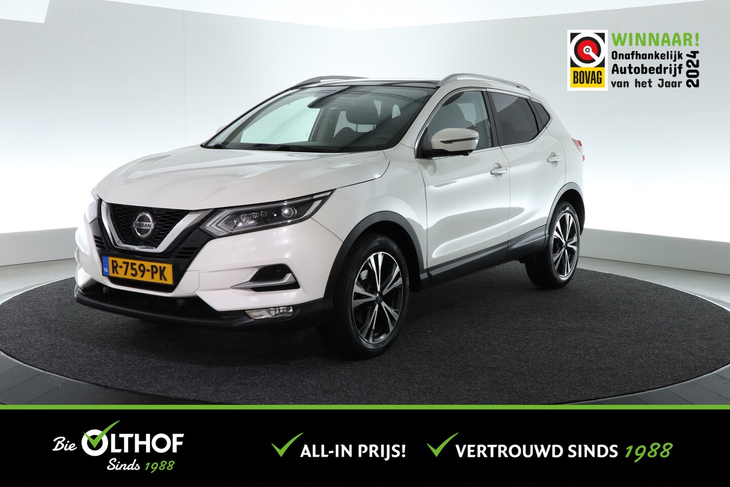 Nissan Qashqai - 1.3 DIG-T N-Connecta | AUTOMAAT | PANO-DAK | CARPLAY | - AutoWereld.nl