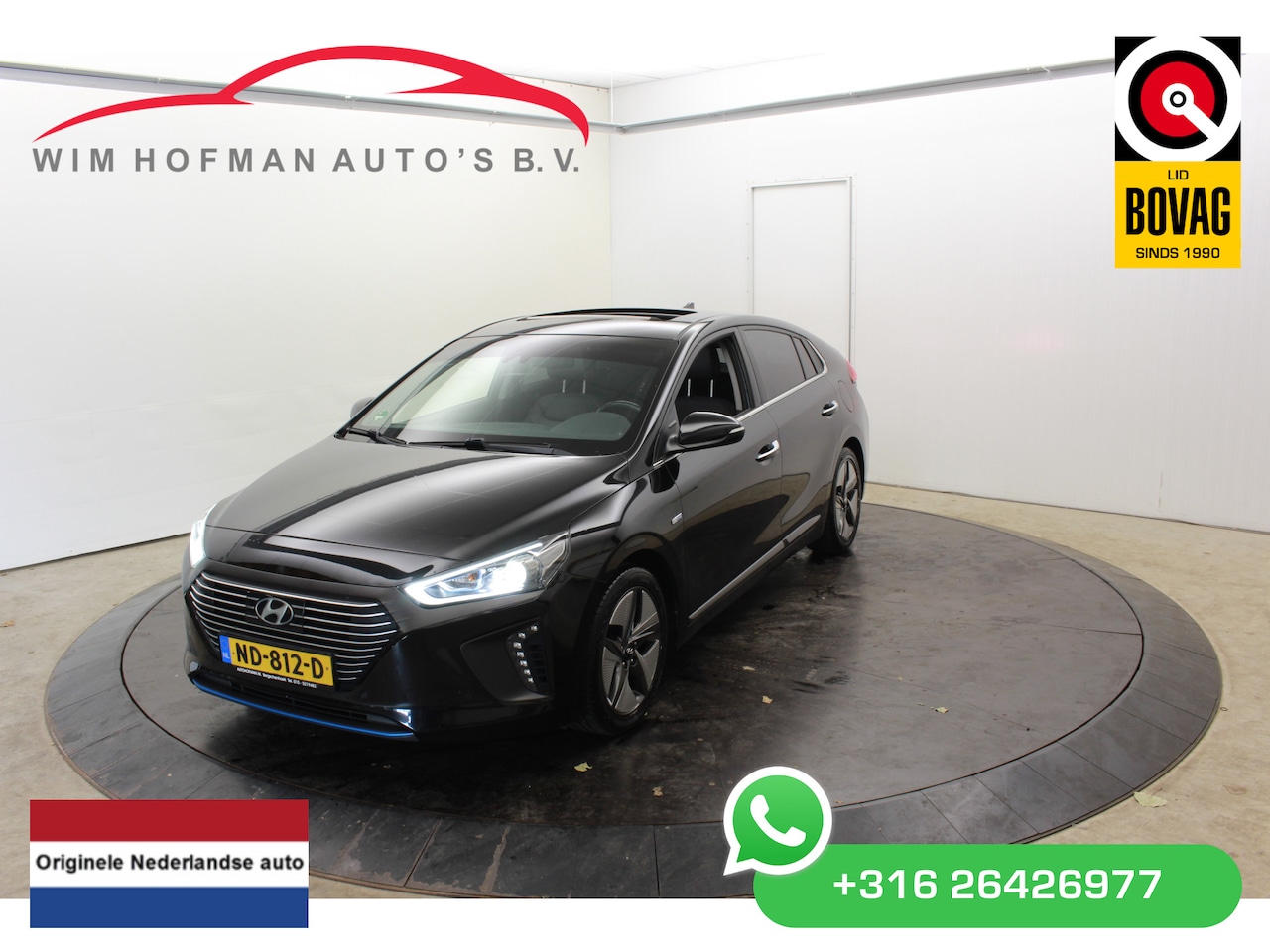 Hyundai IONIQ - 1.6 GDi Premium Leer Pano PDC Elk. Stoel Adap Cruise - AutoWereld.nl