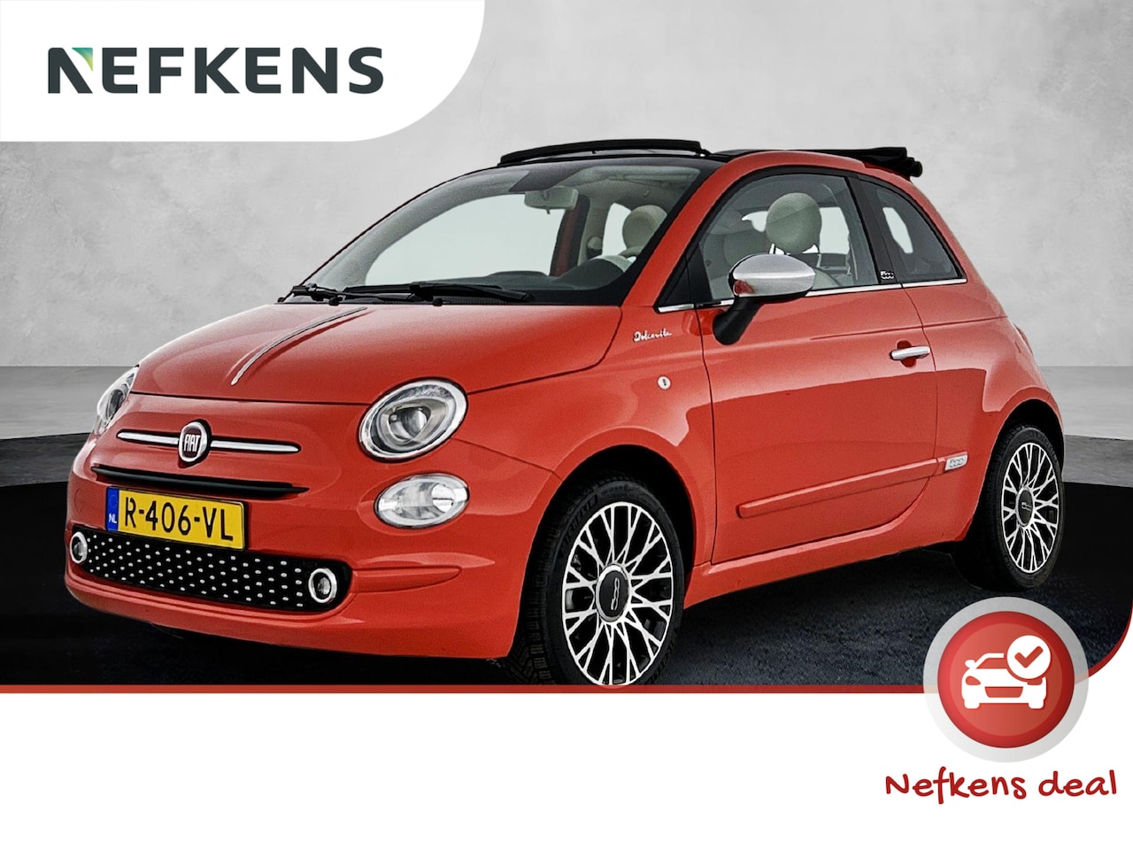 Fiat 500 C - Dolcevita Hybrid 70 pk | Navigatie | Elektrische Kap | Parkeersensoren Achter | LED Dagrij - AutoWereld.nl