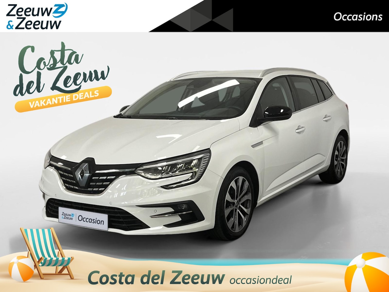 Renault Mégane Estate - 1.3 TCe 140 Techno AUTOMAAT AIRCO NAVI CRUISE CONTROLE CAMERA PARKEERSENSOREN APPLE CARPLA - AutoWereld.nl
