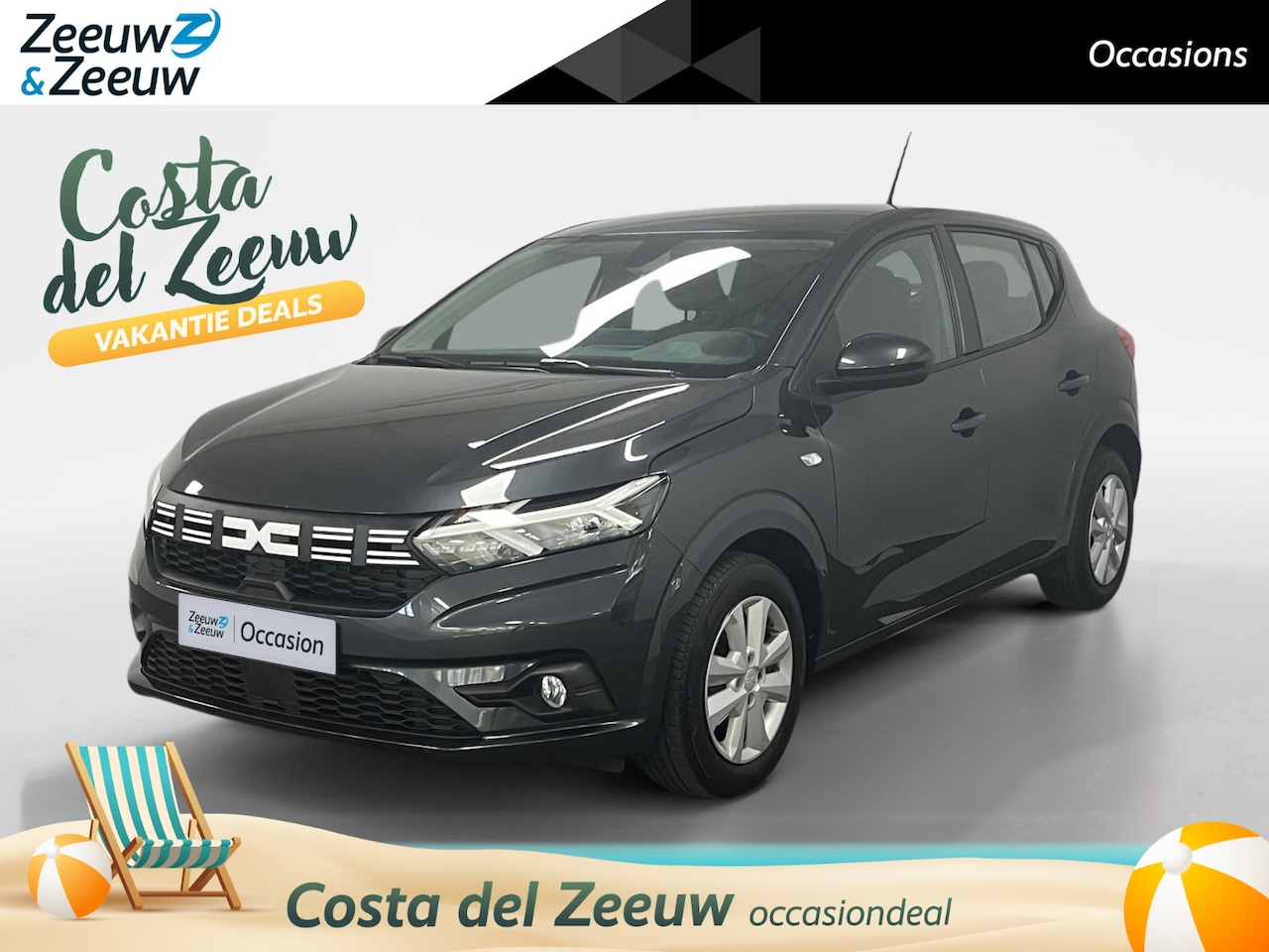 Dacia Sandero - 1.0 TCe 100 ECO-G Expression AIRCO PARKEERSENSOREN CRUISE CONTROLE APPLE CARPLAY ANDROID A - AutoWereld.nl