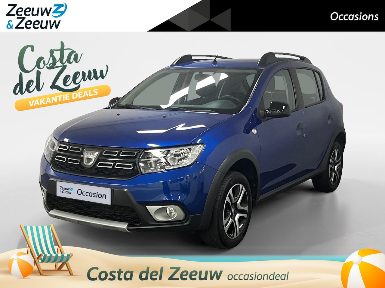 Dacia Sandero Stepway - 1.0 TCe Serie Limitee 15th Anniv. NAVI AIRCO CAMERA PARKEERSENSOREN CRUISE CONTROLE HOGE I - AutoWereld.nl