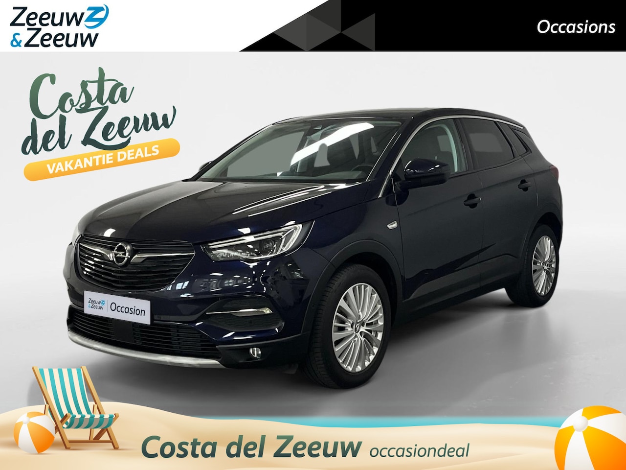 Opel Grandland X - 1.2 Turbo Innovation AUTOMAAT NAVI AIRCO CAMERA PARKEERSENSOREN CRUISE CONTROLE ADAPTIEVE - AutoWereld.nl