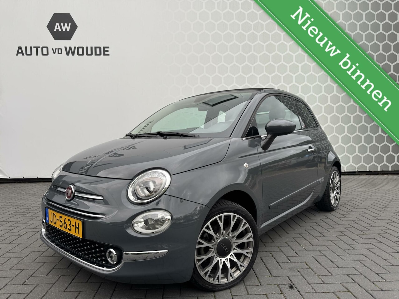 Fiat 500 - 0.9 TwinAir Turbo Lounge Cabrio Navi Dab - AutoWereld.nl