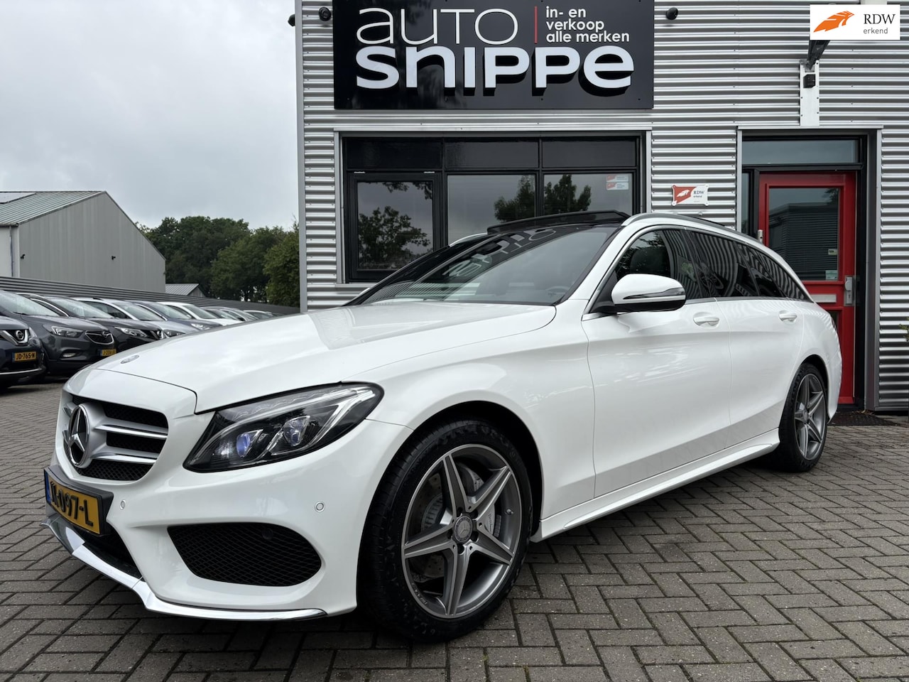 Mercedes-Benz C-klasse Estate - 200 Prestige -AUTOMAAT-AMG STYLING-BURMESTER-LED-TREKHAAK-1800 KG TREKGWICHT-SPORTSTOELEN- - AutoWereld.nl