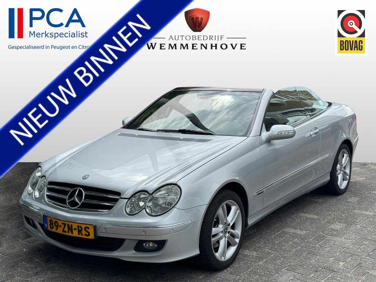 Mercedes-Benz CLK-klasse Cabrio - 200 K. Avantgarde Airco/Parkeersensoren/Stoelverw./Lichtmetalen velgen - AutoWereld.nl