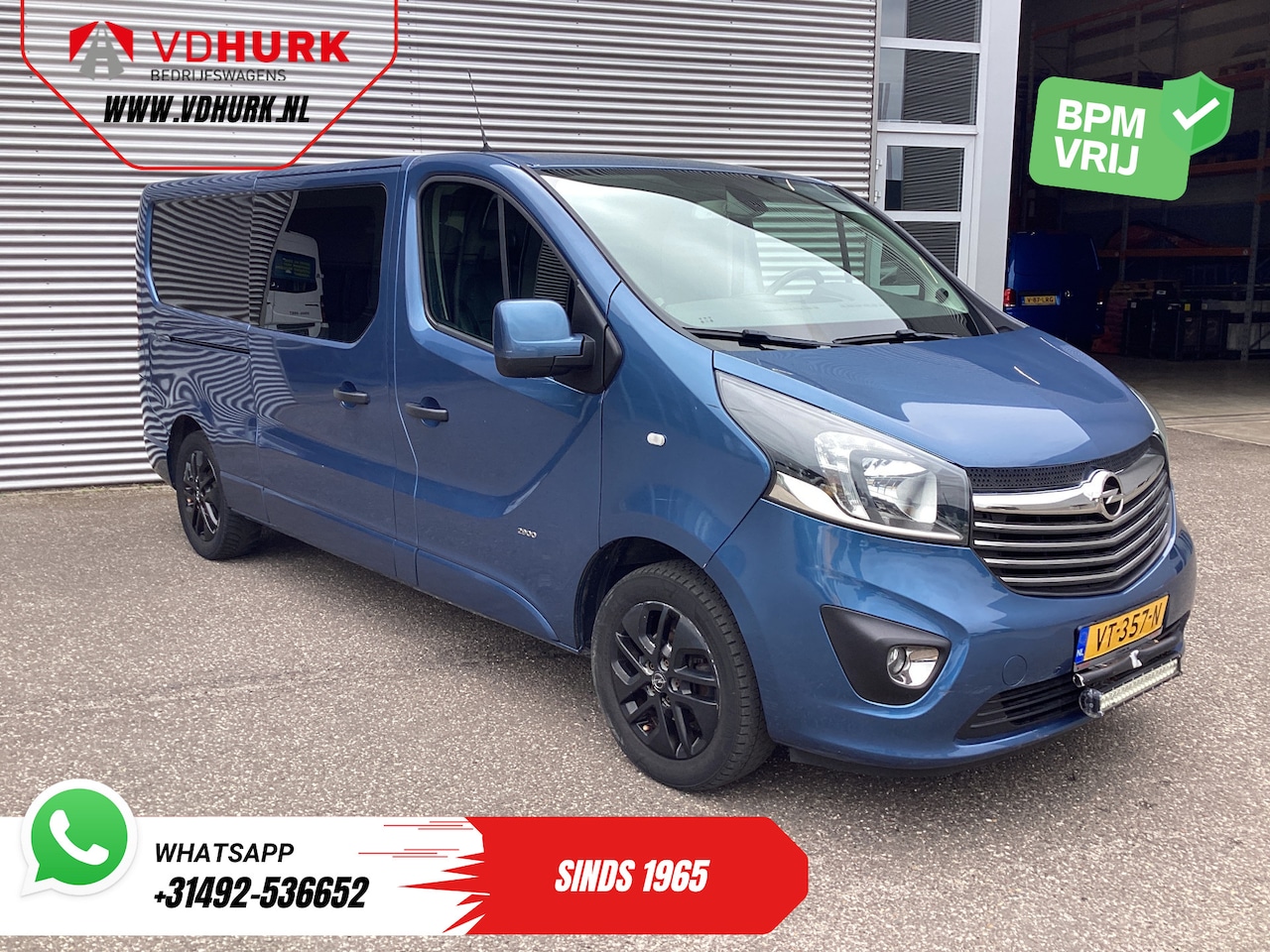 Opel Vivaro - 1.6 CDTI 140 pk L2 DC Dubbel Cabine EXPORT ONLY 2x Schuifdeur/ Leder/ Climate/ Carplay/ Ca - AutoWereld.nl