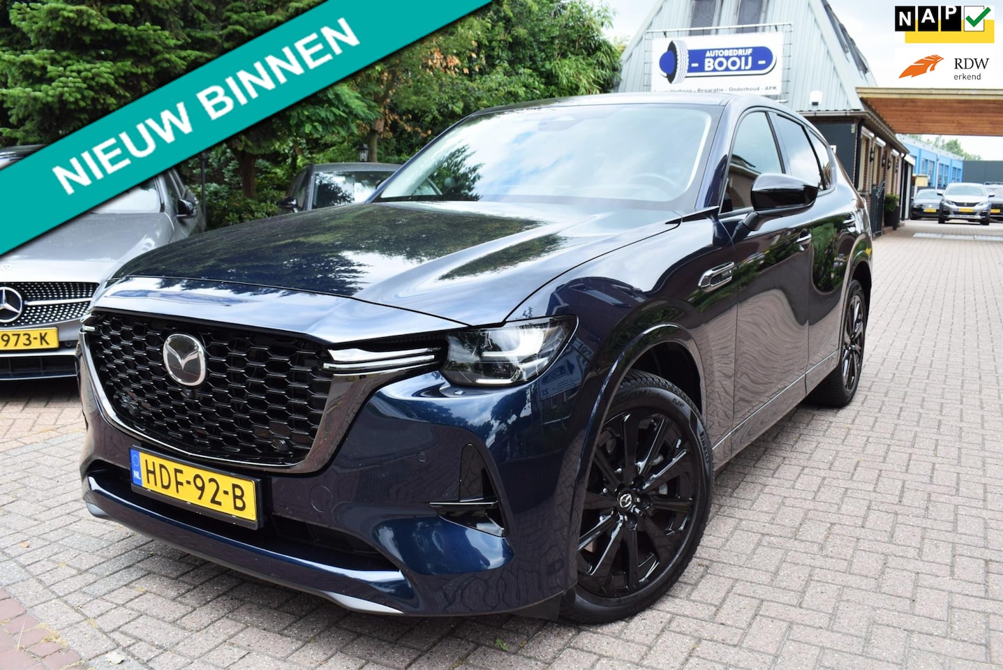 Mazda CX-60 - 2.5 e-SkyActiv PHEV Takumi AUTOM/PDC V+A/CARPLAY/CAMERA 360 gr/ADAP CRUISE/MARTIX/LEDER/DE - AutoWereld.nl