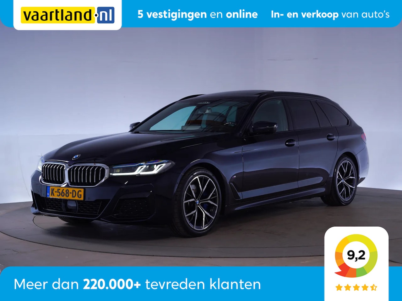 BMW 5-serie Touring - 530i M-Sport 258PK High Executive Aut. [ Pano Adapt.cruise Leder ] - AutoWereld.nl
