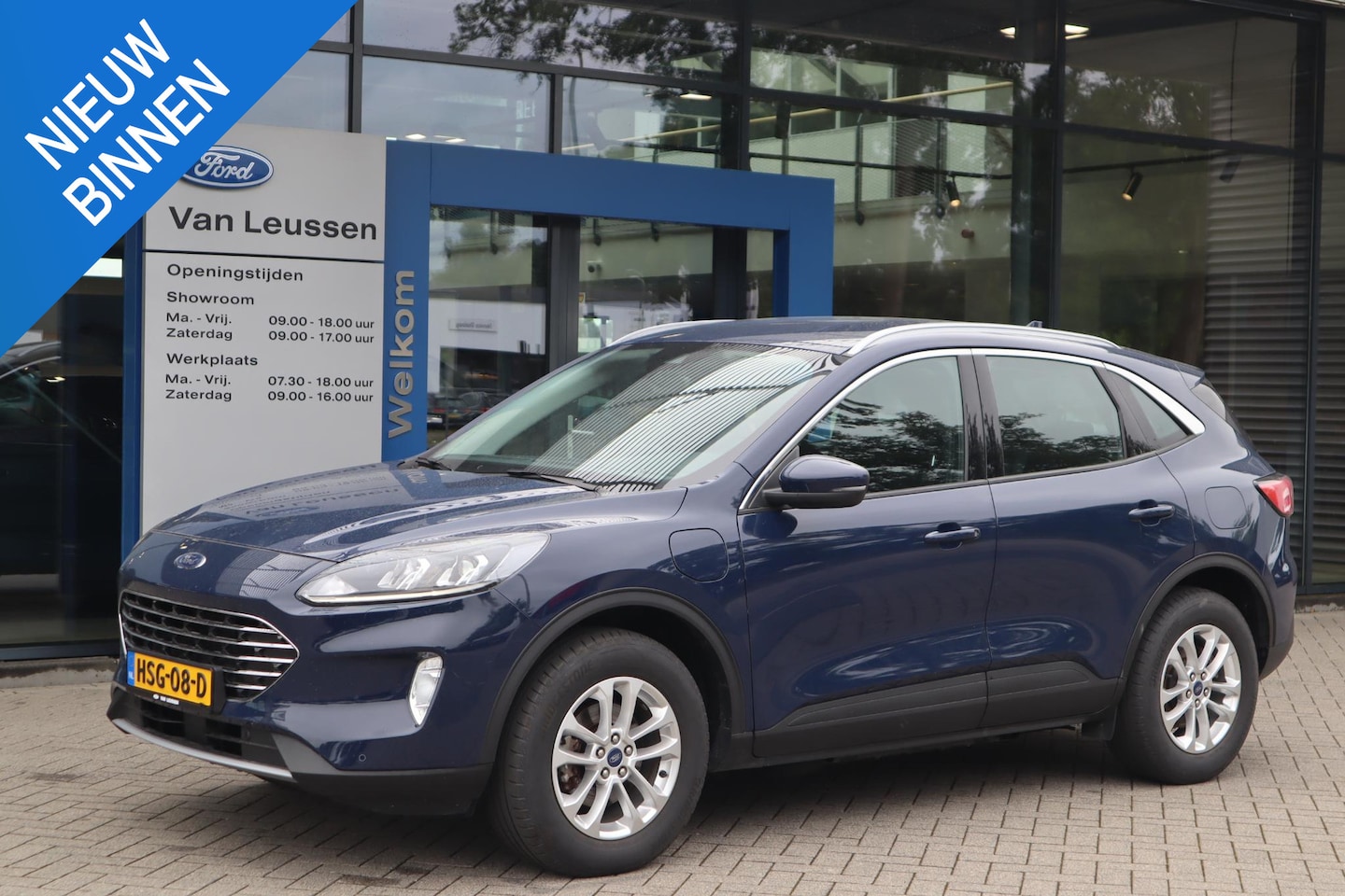 Ford Kuga - 2.5 PHEV Titanium APPLE/ANDROID PARK-SENSOREN NAVI CAMERA KEYLESS NAVI WINTERPACK - AutoWereld.nl