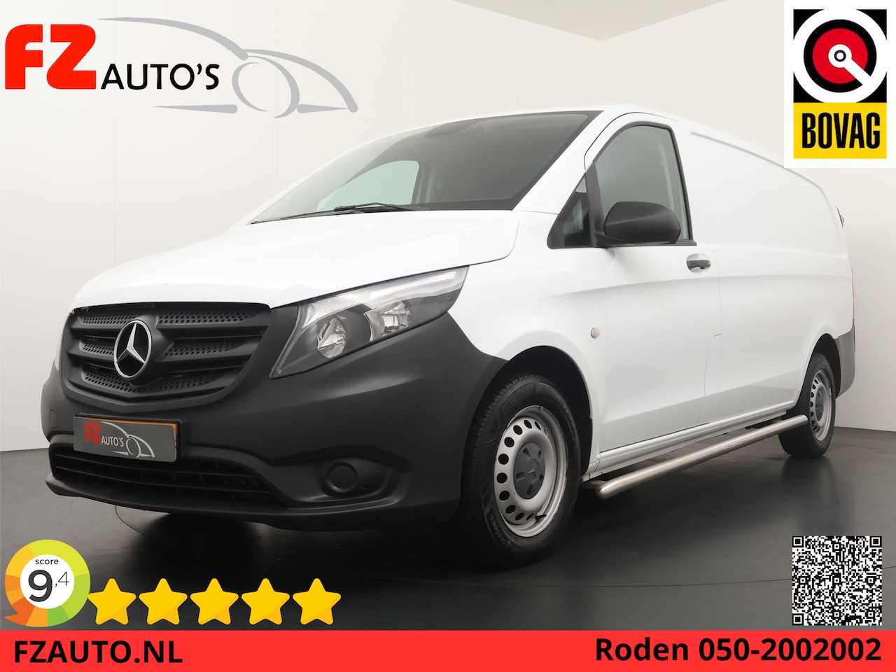 Mercedes-Benz Vito - 111 CDI Functional Lang - Airco - Cruise Control - Bluetooth - Zijwand+vloerbetimmering - AutoWereld.nl