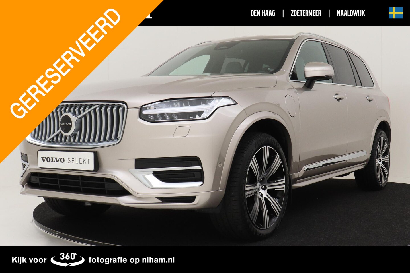 Volvo XC90 - T8 RECHARGE AWD ULTIMATE BRIGHT *OPENINGSACTIE* *FULL OPTIONS!* -WOOL.BLEND|LUCHTVERING|TR - AutoWereld.nl