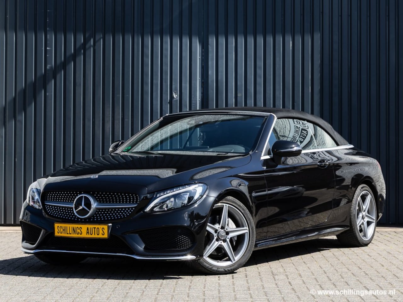 Mercedes-Benz C-klasse Cabrio - C200 Cabrio AMG-Line Automaat 60.000km Camera Navi Burmester Airscarf Head-up - AutoWereld.nl
