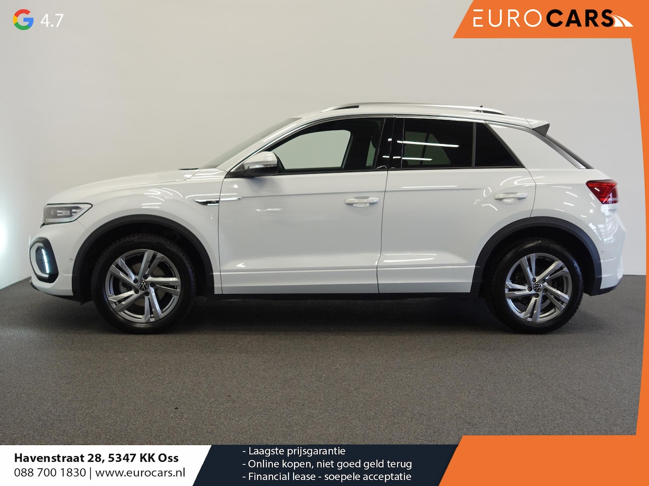Volkswagen T-Roc - 1.0 TSI R-Line Business Airco Navi Carplay PDC VA Massage Full LED Adaptive Cruise Control - AutoWereld.nl