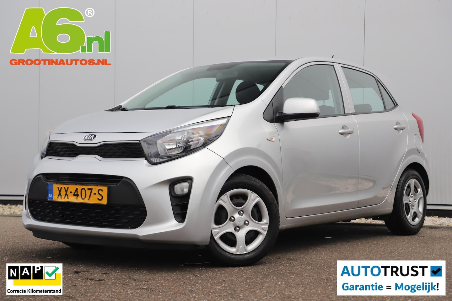 Kia Picanto - 1.0 CVVT EconomyPlusLine Airco Radio Bluetooth Elektrische Ramen - AutoWereld.nl