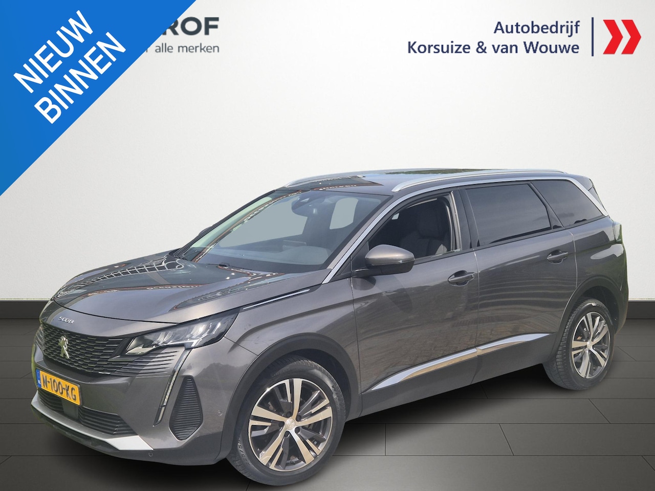 Peugeot 5008 - 1.2 PureTech Blue Lease Allure 7-Persoons AUTOMAAT | NAVI | CLIMA | PDC | 18" LMV | 360 CA - AutoWereld.nl