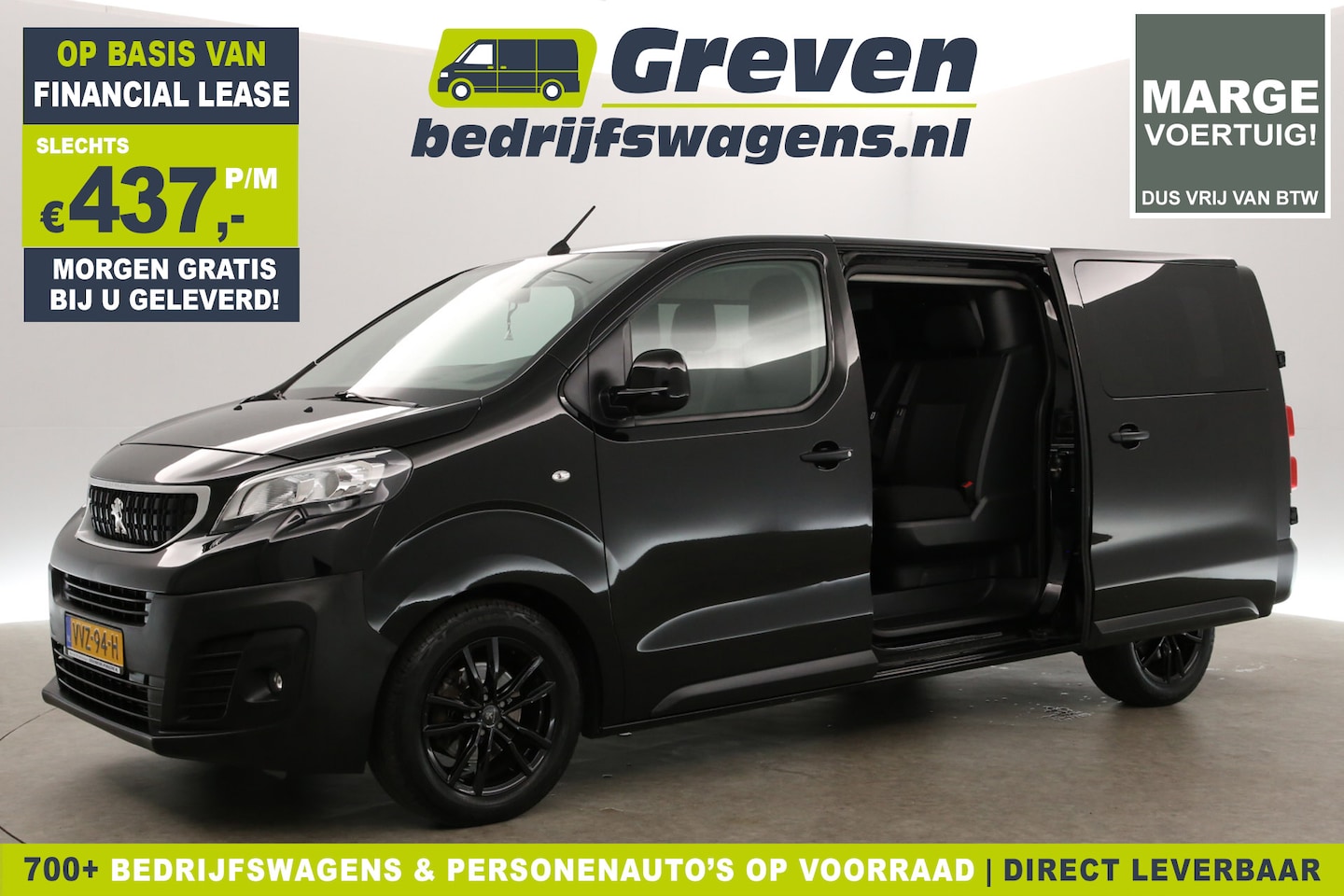 Peugeot Expert - 231L 2.0 BlueHDI L3H1 | MARGE! | Dubbele Cabine | 6 Persoons | Airco Carplay 2xSchuifdeur - AutoWereld.nl