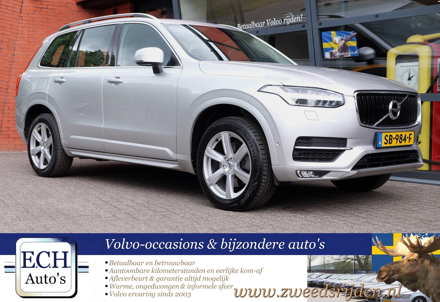 Volvo XC90 - D5 235 pk AUT. AWD Leer, 7 zits, Adaptieve CC, Elektr. stoel, Camera achter - AutoWereld.nl