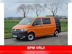 Volkswagen Transporter - 2.0 TDI L2H1 DC airco, navi, trekhaak, 150Pk, Euro6