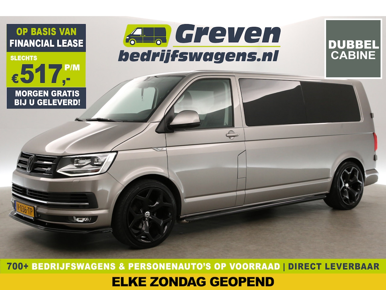Volkswagen Transporter - 2.0 TDI L2H1 150PK 4Motion Highline | Dubbele Cabine | 5 Persoons | DSG Automaat Airco Cam - AutoWereld.nl