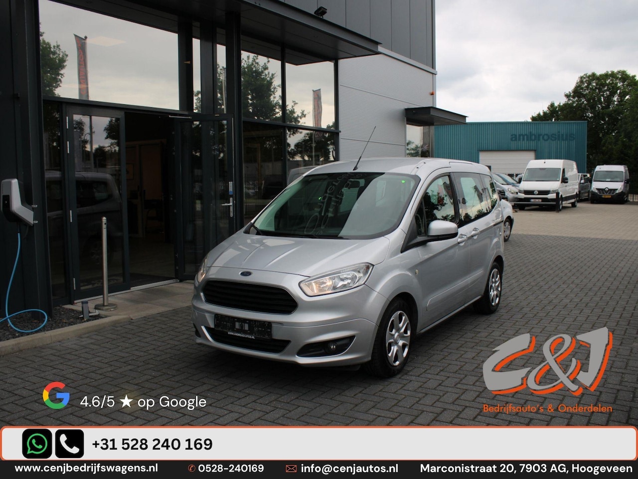 Ford Tourneo Courier - 1.0 EcoBoost 75kW Titanium airco cruise achterschade - AutoWereld.nl
