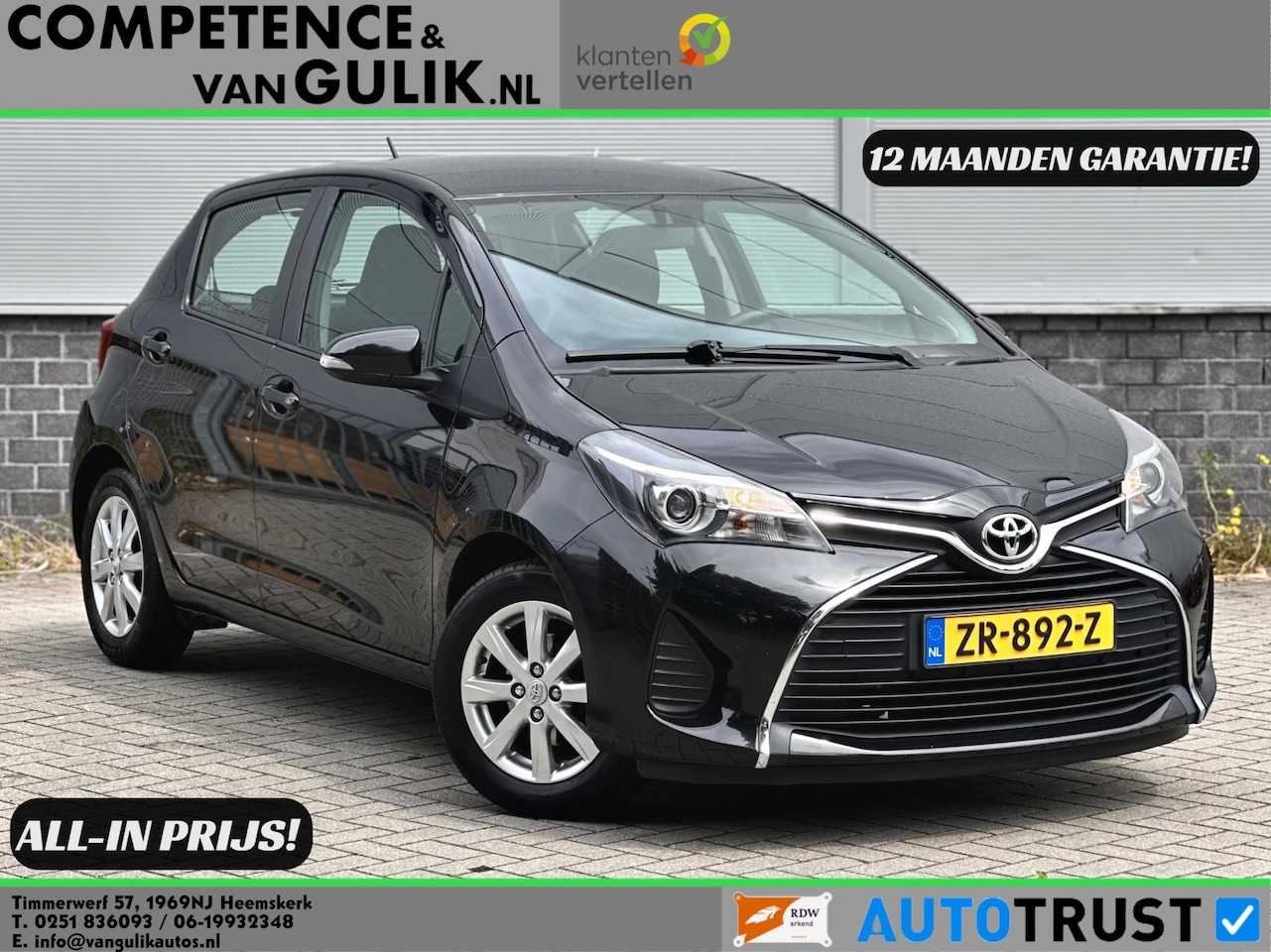 Toyota Yaris - 1.0 VVT-i Aspiration | Camera | Airco | Garantie | - AutoWereld.nl