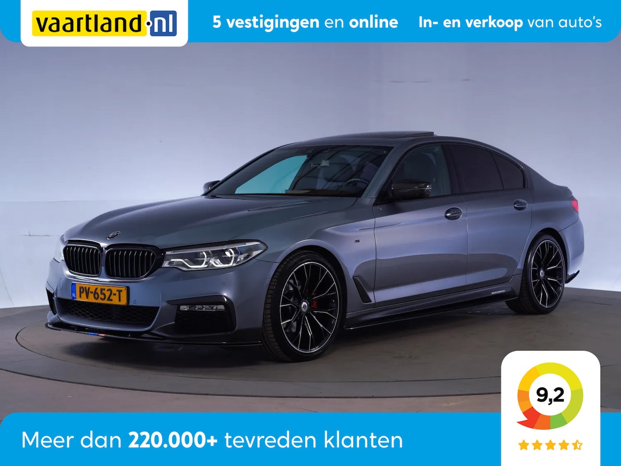 BMW 5-serie - 520I High Executive [Apple-Carplay Leer Navigatie Schuifdak] - AutoWereld.nl