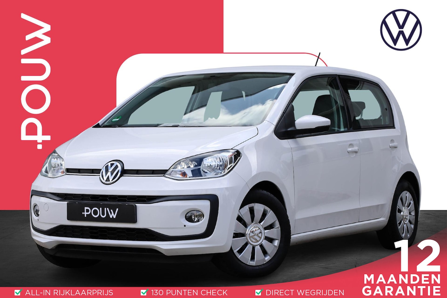 Volkswagen Up! - 1.0 60pk Move up! | Stoelverwarming | Airco | DAB+ | Bluetooth | Elektrische Ramen - AutoWereld.nl
