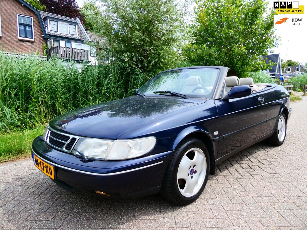 Saab 900 Cabrio - 2.5 V6 SE 170pk Automaat Clima Leder Keurige Youngtimer - AutoWereld.nl