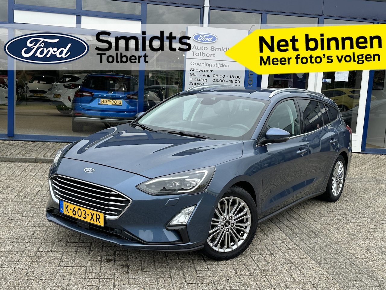 Ford Focus Wagon - 125PK EcoBoost Titanium Business | Keyless | Clima | Winterpack | Trekhaak | Adapt. Cruise - AutoWereld.nl