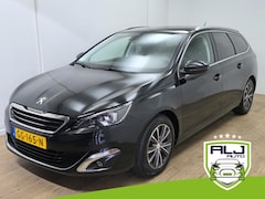 Peugeot 308 SW - Occasion stationwagen met trekhaak en grote kofferbak | Tweedehands 308SW in zwart | Navi