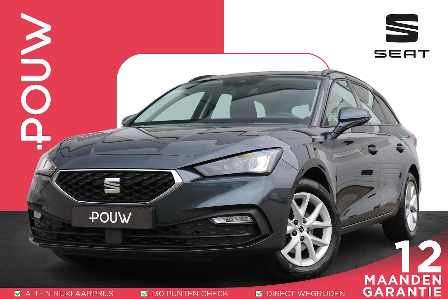 Seat Leon Sportstourer - 1.0 TSI 90pk Reference | Full Link Navigatie | Cruise Control | Airco - AutoWereld.nl