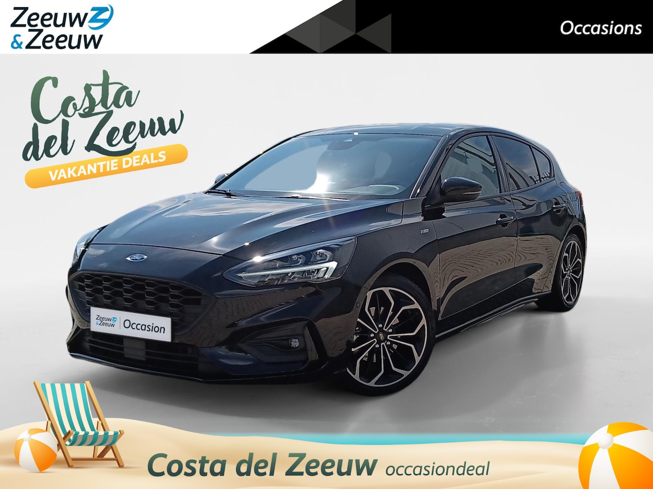 Ford Focus - 1.0 EcoBoost Titanium Business AUTOMAAT | TREKHAAK | 65.000KM! - AutoWereld.nl
