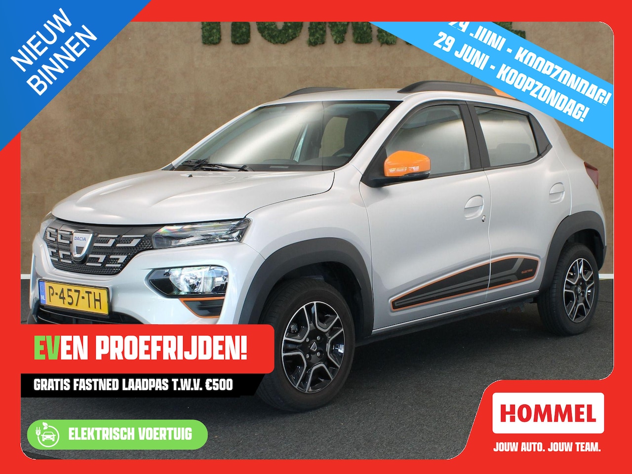 Dacia Spring - Comfort Plus (Orange Pack) 27 kWh - ORIGINEEL NEDERLANDSE AUTO - ACHTERUITRIJ CAMERA - NAV - AutoWereld.nl