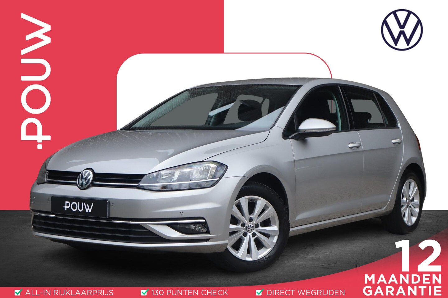 Volkswagen Golf - 1.0 TSI 115pk Comfortline | Volautomatische Airconditioning | Navigatie | Parkeersensoren - AutoWereld.nl