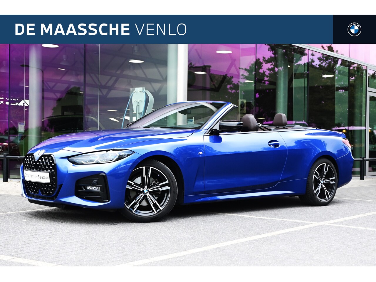 BMW 4-serie Cabrio - 420i High Executive M Sport Automaat / Stoelverwarming / Leder / Stuurwielverwarming / Har - AutoWereld.nl