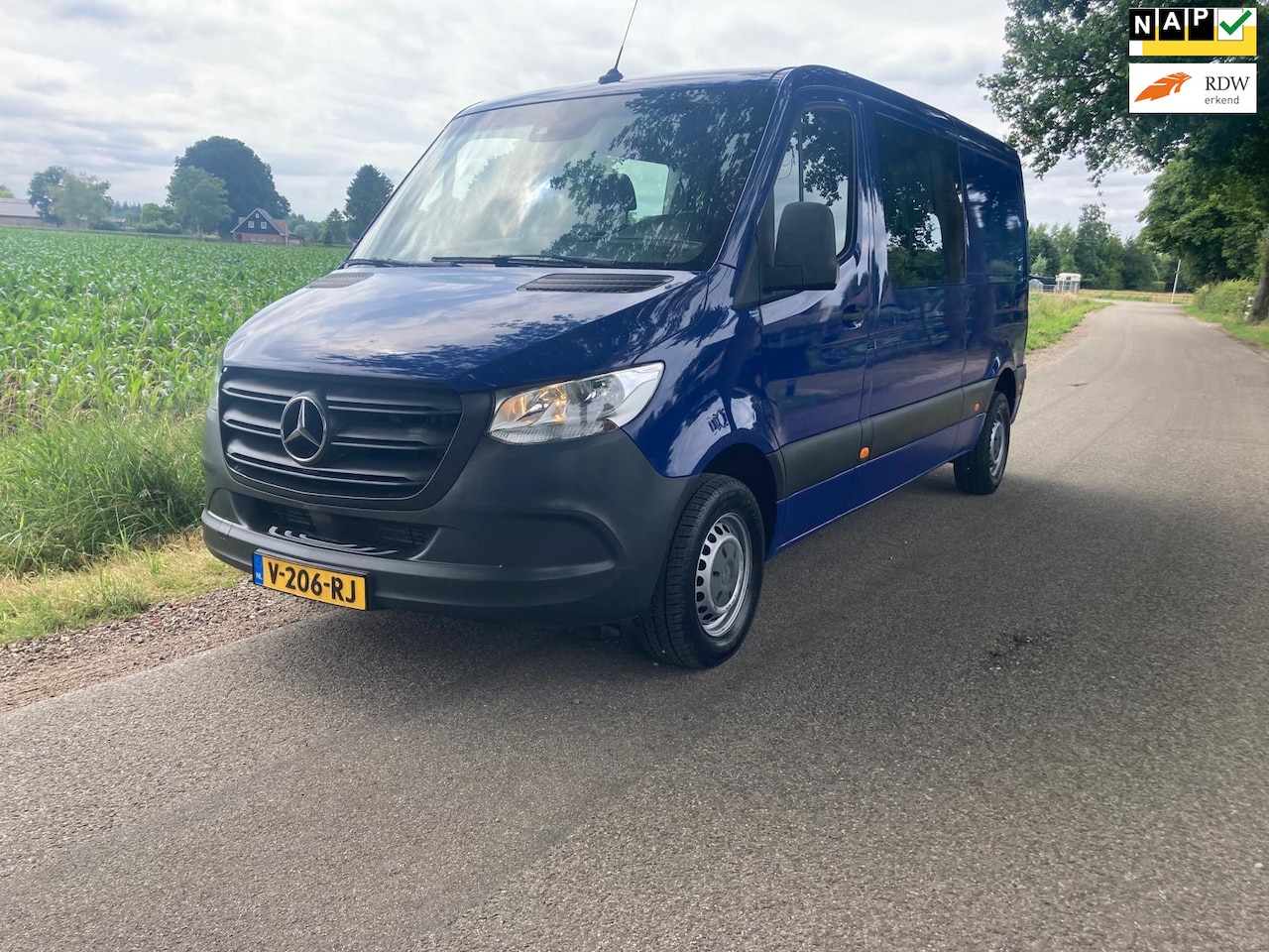 Mercedes-Benz Sprinter - 211 2.2 CDI L2H1 Dubbele cabine Euro 6 M-BUX - AutoWereld.nl