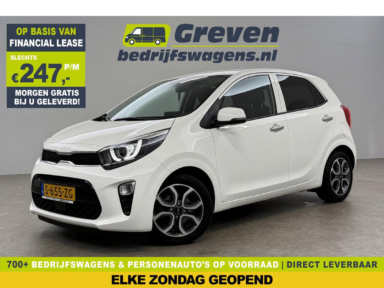Kia Picanto - 1.0 DPi DynamicPlusLine Camera Carplay LED Cruise Navigatie Parkeersensoren 15"LMV - AutoWereld.nl