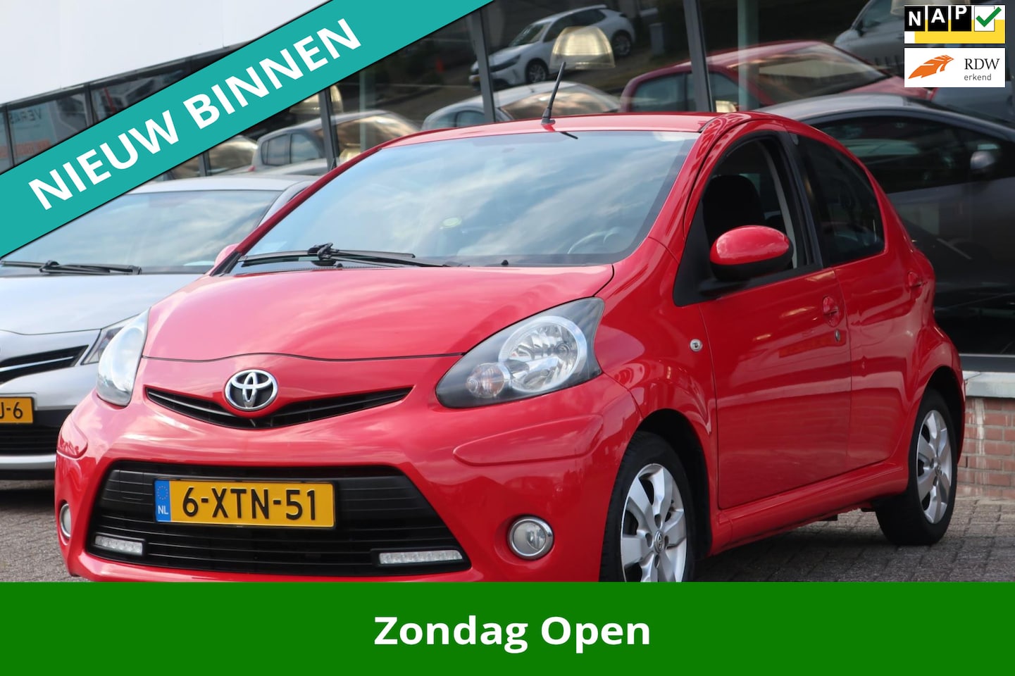 Toyota Aygo - 1.0 VVT-i Dynamic LED_NAVI_AIRCO_LMV_DOH. - AutoWereld.nl