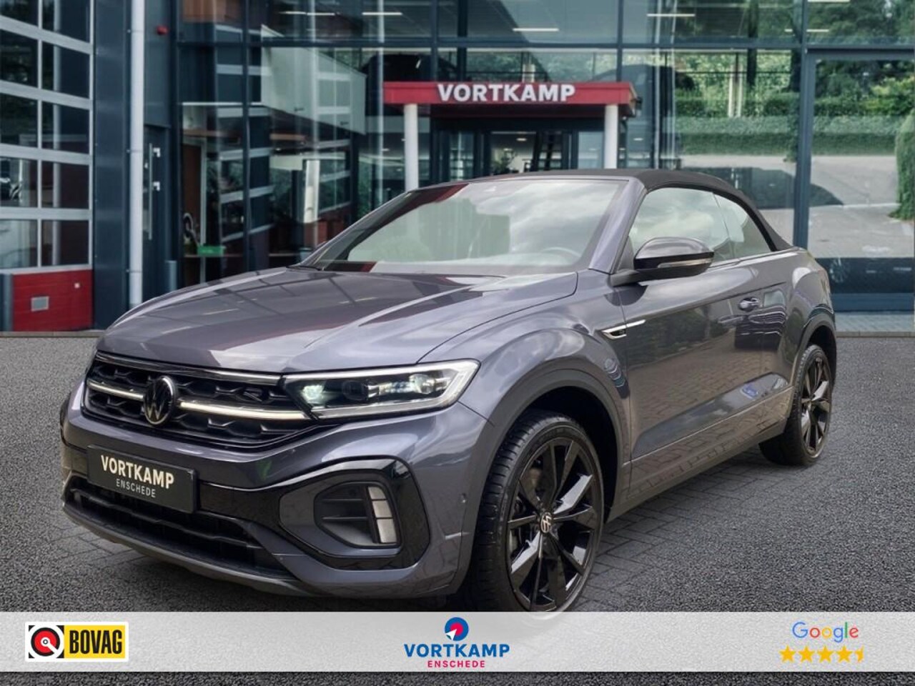 Volkswagen T-Roc Cabrio - 1.5 TSI DSG R-LINE STANDKACHEL/TREKHAAK/CAMERA/LEDER/NAVI/ACC/STOELVERW - AutoWereld.nl