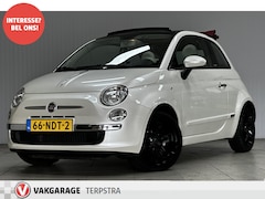 Fiat 500 C - 1.2 Lounge/ Parelmoer wit/ Elek. Kap/ 4-Cilinder/ Automaat/ Half-Leder/ 16'' LMV/ Clima/ C