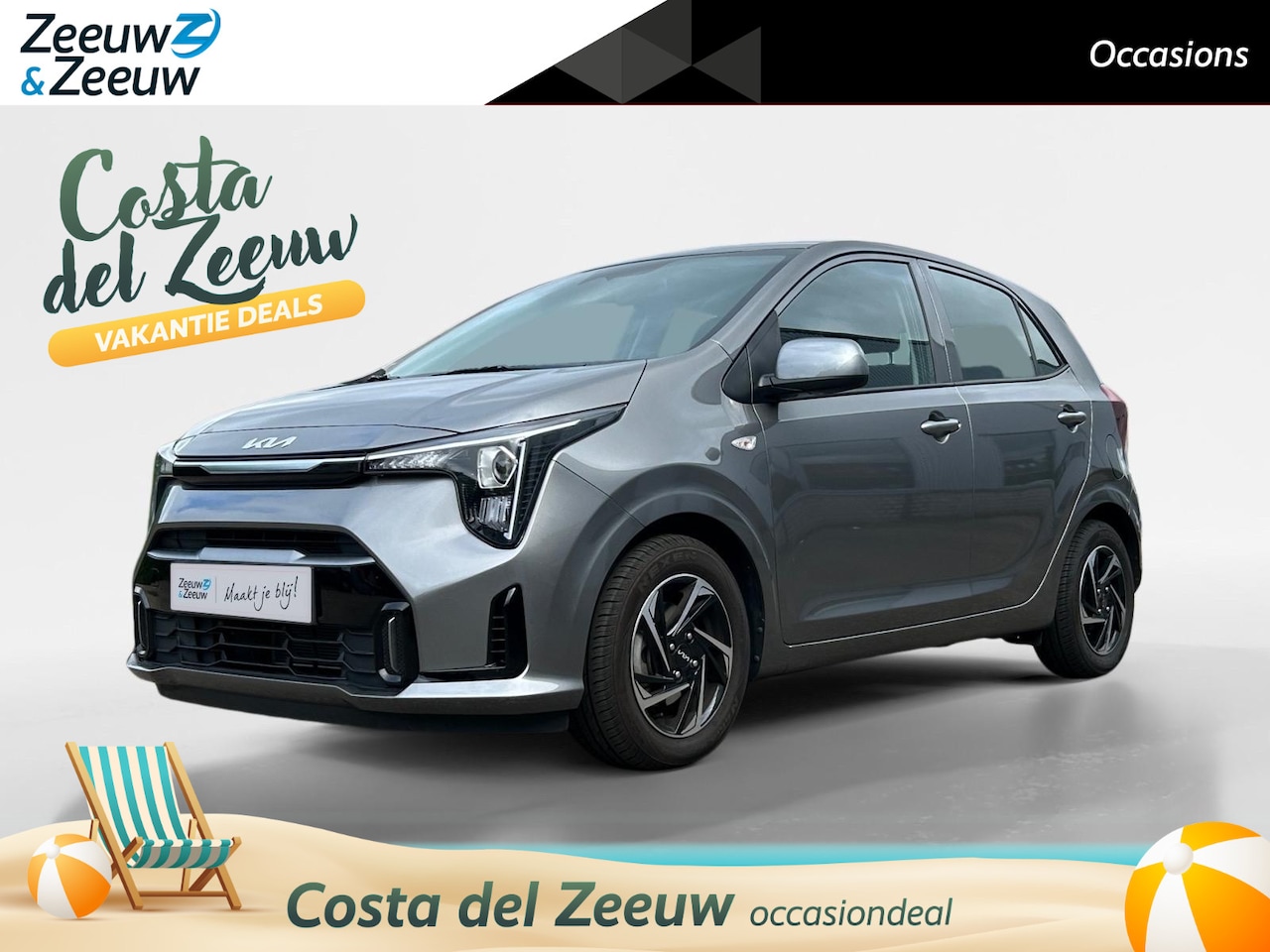 Kia Picanto - 1.0 DPI DynamicLine LM-velgen | Navigatie | Airco | Apple carplay/Android auto voorbereidi - AutoWereld.nl